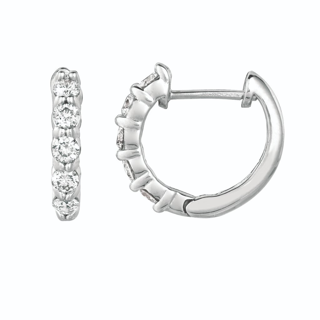 100 Carat Natural Diamond Hoop Earrings G Si 14k 2065$